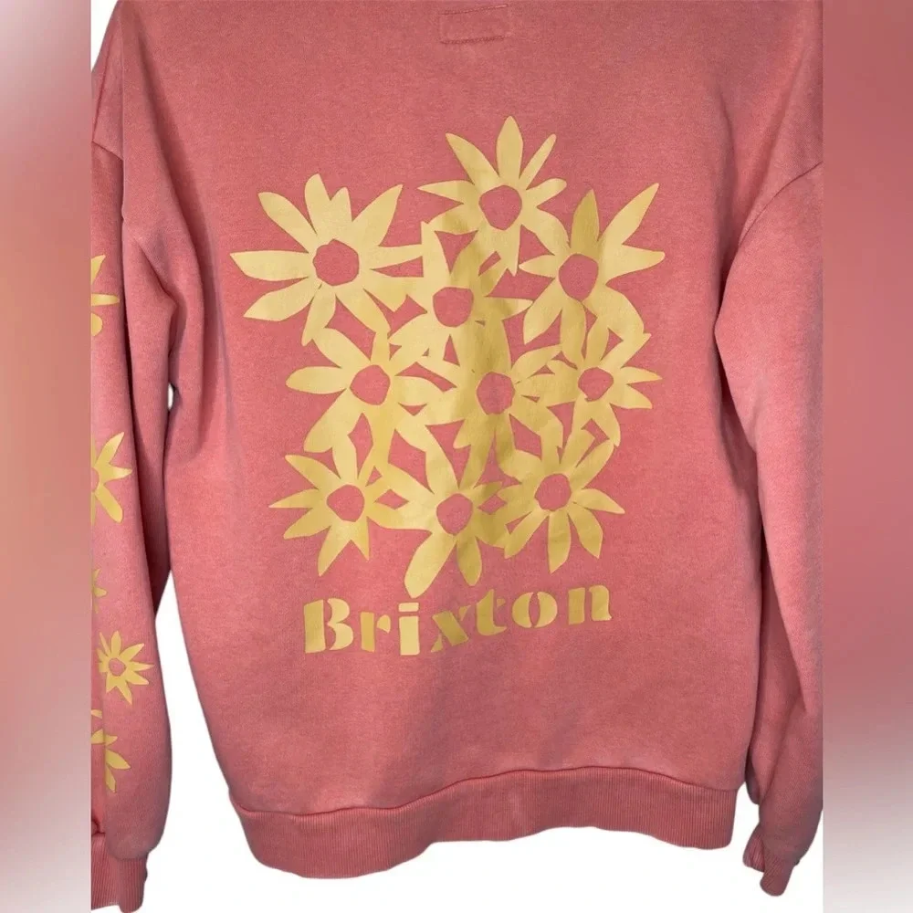 Brixton Amarillo Creek Crew Neck Sweatshirt In Apricot Size XS - Picture 7 of 11